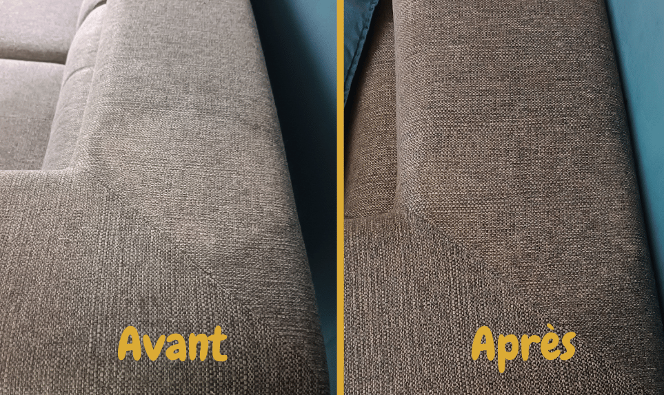 Avant et après nettoyage